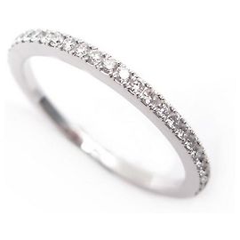 MESSIKA EMOTION RING 56 in white gold 18k and diamonds 0.25CT GOLD RING BOX Silvery