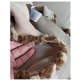 Fendi-Manteau à doublure camel Fendi-Beige