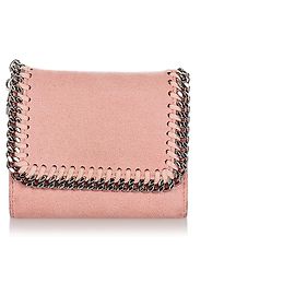 Stella Mc Cartney Cartera pequeña Stella McCartney Pink Falabella Shaggy Deer Plata Rosa