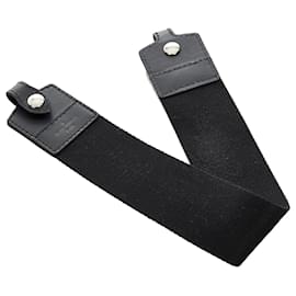 Louis Vuitton-Alça para bolsa de ombro de lona preta Louis Vuitton-Preto