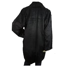 Philippe Adec-Philippe Adec Black Fur Like Cotton Blend Loose Women’s Jacket Coat size 1-Black