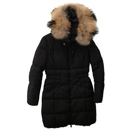 [Used] COACH Coat / XS / Polyester / BLK Black