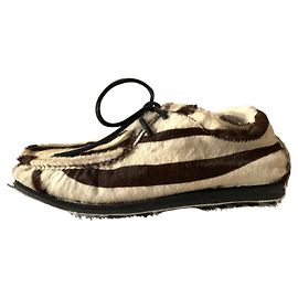 Car Shoes Botas de deserto baixas de cabelo de pônei Multicor