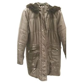 Apostrophe Puffy Jacket Taupe Nylon Taupe