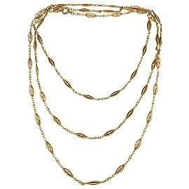 inconnue Collar largo de oro amarillo. Otro