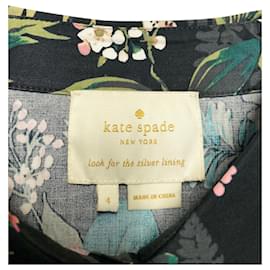Kate Spade-Kate Spade Floral Dress in Multicolor Cotton-Multiple colors