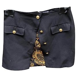 Sublime mini skirt Tecnico Cady Versace Black Golden