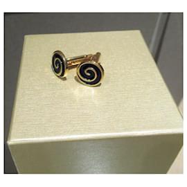 Autre Marque-Matinique gold-coloured cufflinks-Gold hardware