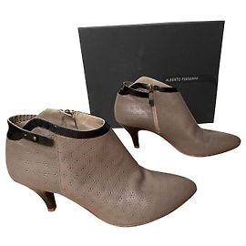 Alberto Fermani Botines Gris pardo
