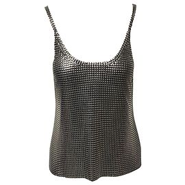 Canotta Paco Rabanne Mini in alluminio argento Metallico