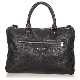Balenciaga Sac d'affaires à dossier mini classique motocross noir Noir