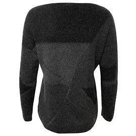 Vince Pullover mit U-Boot-Ausschnitt aus Kaschmir in Grau Grau