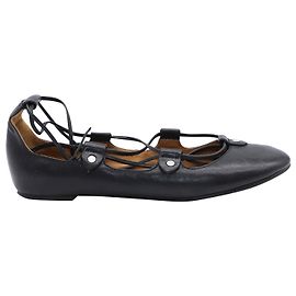 Isabel Marant Ballerine Lali in pelle nera Nero