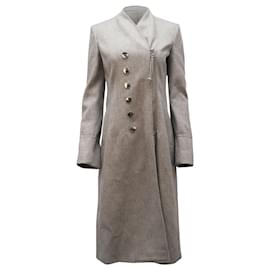 Altuzarra-Altuzarra Mantel mit Reißverschluss aus grauer Wolle-Grau