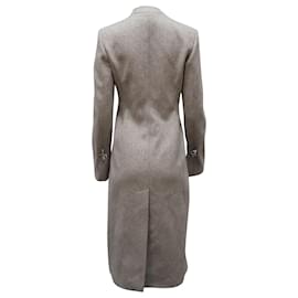 Altuzarra-Altuzarra Mantel mit Reißverschluss aus grauer Wolle-Grau