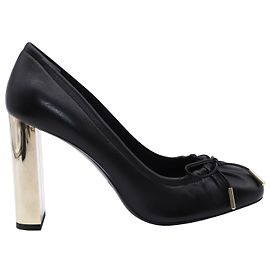 Mulberry Mirror Heels in Black Leather Black