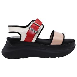 Mulberry Platform Sandals in Multicolor Leather Multiple colors