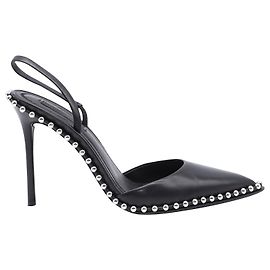 Alexander Wang Décolleté Slingback Rina con borchie in pelle di vitello nera Pelle Nero