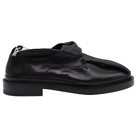 Sapatilhas de nó Jil Sander em couro preto Preto