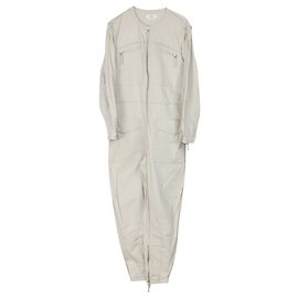 Macacão Isabel Marant Leiko em Algodão Creme Branco Cru