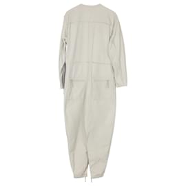 Isabel Marant-Isabel Marant Leiko Jumpsuit in Cream Cotton-White,Cream
