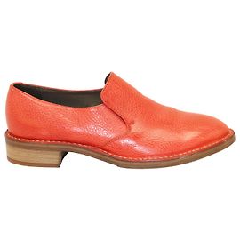 Mocasines Brunello Cucinelli en cuero rojo Roja