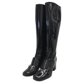 [Usado] Botas largas GUCCI / 34 / NEGRO / Esmalte Negro