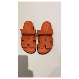 Hermès-Des sandales-Orange
