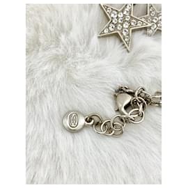Chanel-Excelente colar de estrela Chanel CC com strass-Prata
