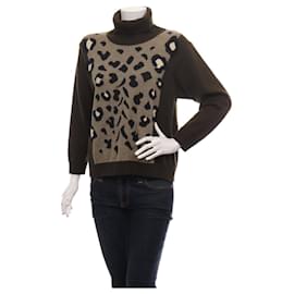 Escada Wollpullover Grün Schwarz Schwarz Grün