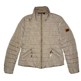 ELISABETTA FRANCHI DAUNENPUFFERJACKE Beige