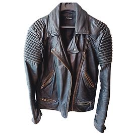The Kooples Perfecto Leather Black