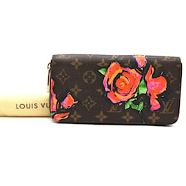 Louis Vuitton-Louis Vuitton Monogram Rose Zippy Organizer Lange Brieftasche-Mehrfarben 