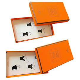 Hermès-Lot of cards to tie-Orange