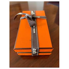 Hermès-Lot de cartes à nouer-Orange