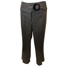 Calça espinha de peixe Joseph Ribkoff Preto Branco