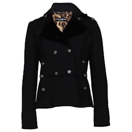 Dolce & Gabbana-Dolce & Gabanna lined Breasted Blazer in Black Wool-Other