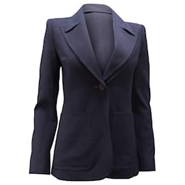 Fendi-Fendi Single-Breasted Blazer in Navy Blue-Navy blue