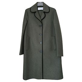 Harris Wharf London Coat 100%pressed wool Khaki