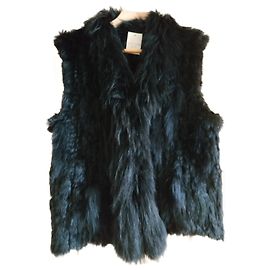 inconnue Strickjacke mit Hasenärmeln Schwarz