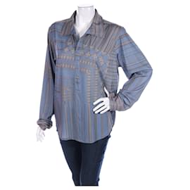 Kenneth Cole Blue Blouse Top Blue Multiple colors