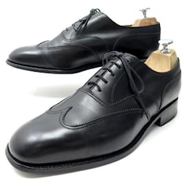 JM Weston-MANUFACTURE WESTON RICHELIEU SHOES 676 8.5E 42.5 43 BLACK LEATHER SHOES-Black