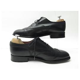 JM Weston-MANUFACTURE WESTON RICHELIEU SHOES 676 8.5E 42.5 43 BLACK LEATHER SHOES-Black