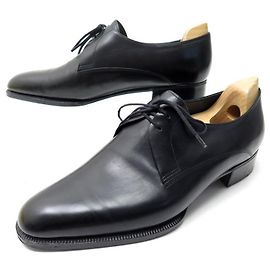 SCARPE JOHN LOBB PERSONALIZZATE 43 Derby 2 SCARPE SU MISURA OCCHIELLO IN PELLE NERA Nero