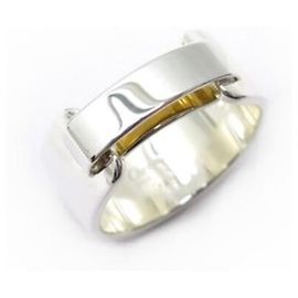 NEW CHRISTOFLE RING SIZE 49 in Sterling Silver 925 + NEW SILVER RING BOX Silvery