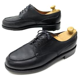 JM Weston-JM WESTON LE GOLF SHOES 641 8.5C 42.5 BLACK LEATHER SHOES DERBY-Black