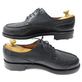 JM Weston-JM WESTON LE GOLF SHOES 641 8.5C 42.5 BLACK LEATHER SHOES DERBY-Black
