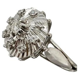 anello vintage 1960 Modello Tourbillon ; Silver hardware