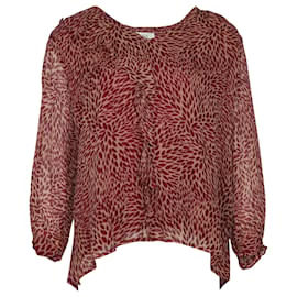 Blouse Imprimée Ba&sh en Viscose Rouge Rouge