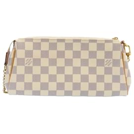 Louis Vuitton-Louis Vuitton Damier Azur Eva 2Way Shoulder Hand Pouch N55214 LV Auth gt1648-Other
